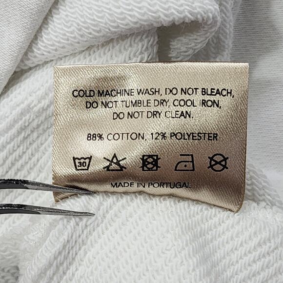 Varley Sweatshirt Womens L White Rochester Mock Neck Open Back Pullover Workout - Picture 7 of 10